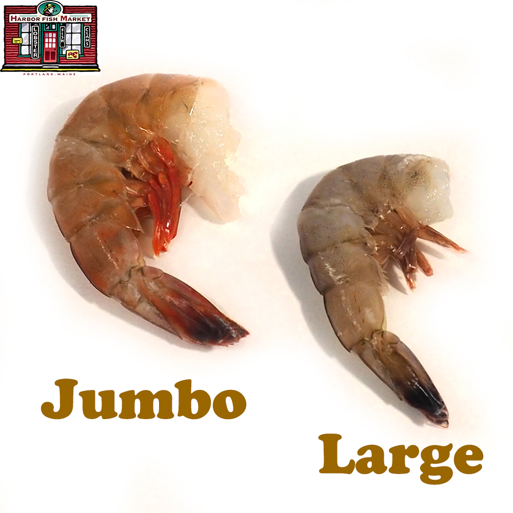 JUMBO SHRIMP RAW WITH SHELL ON 1LB 8/10 CT