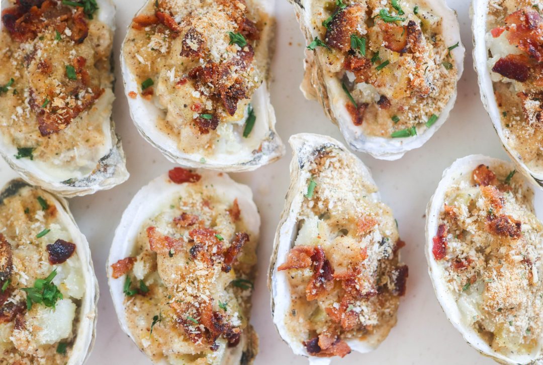 Baked Oysters Chowder in a Shell • Harbor Fish Market