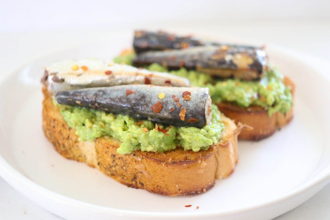 Sardines and Avocado Toast • Harbor Fish Market