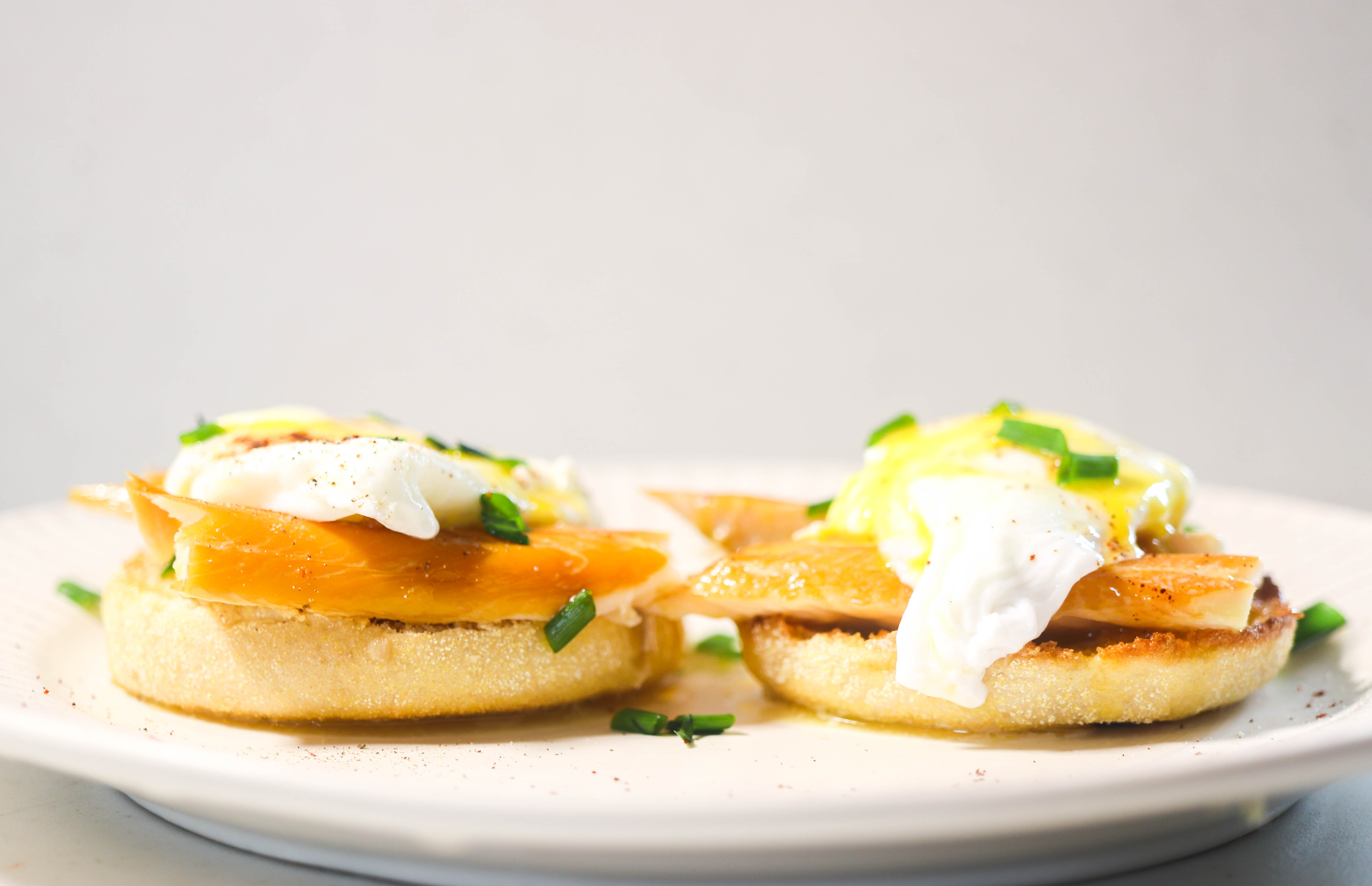 Smoked Trout Eggs Benedict • Harbor Fish Market