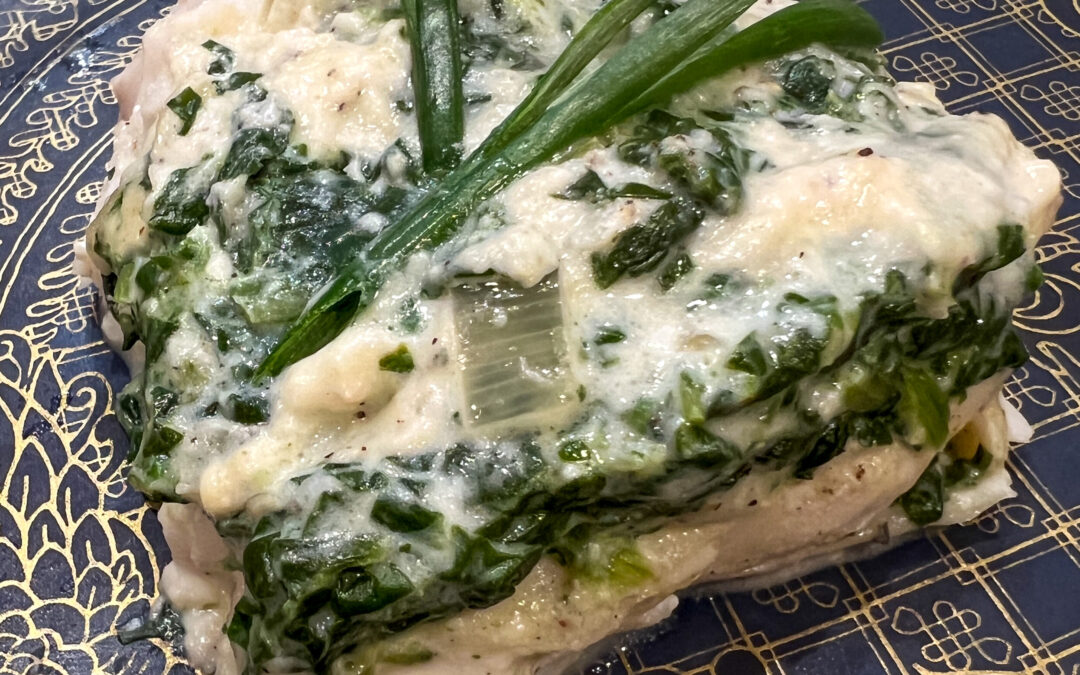 Haddock with Spinach